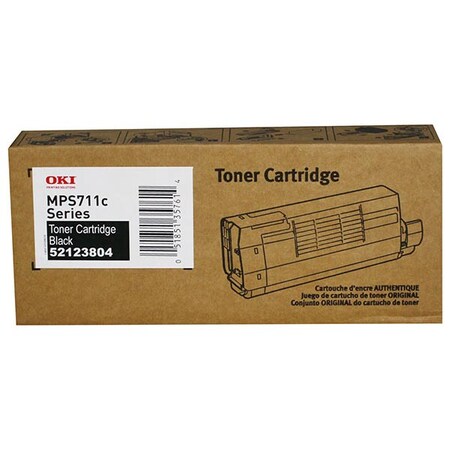 Oki OKI Black Toner Cartridge, 11,000 Yield 52123804